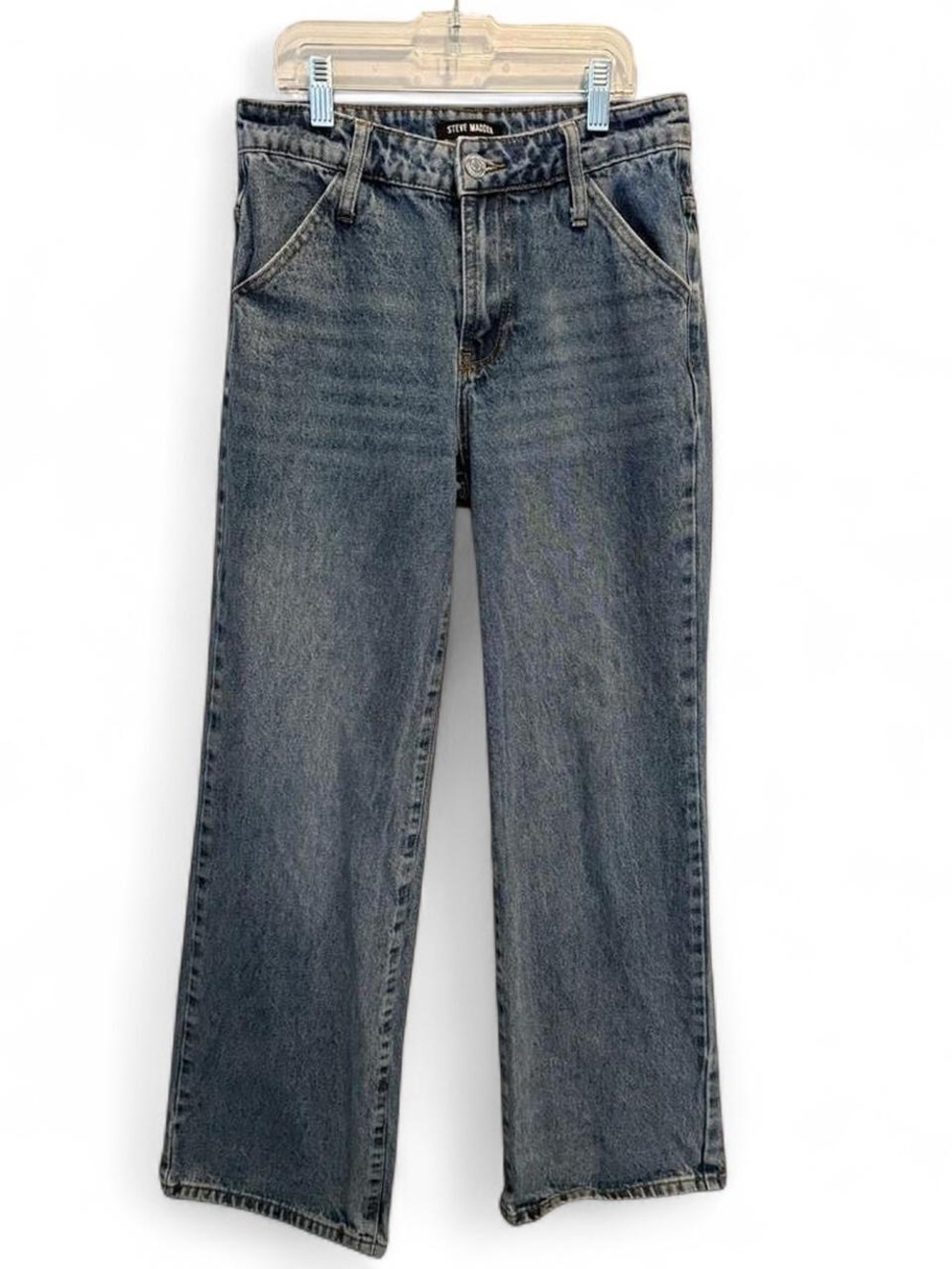 Steve Madden High Rise Straight Leg Y2K Minimalist Denim Jeans Size 26